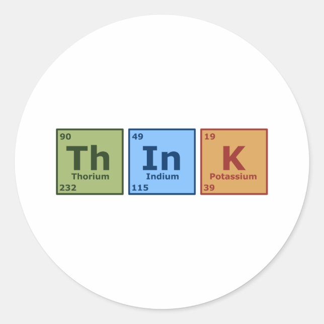 Adesivo Redondo Pensar (Frente)