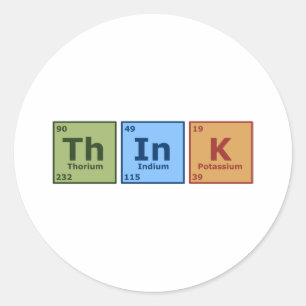 Adesivo Redondo Pense