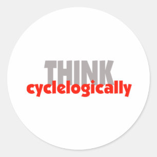 Adesivo Redondo PENSE cyclelogically!