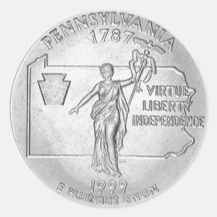 Adesivo Redondo Pensilvânia