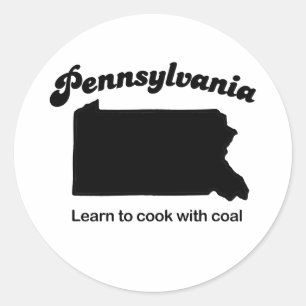 Adesivo Redondo Pensilvânia - aprenda cozinhar