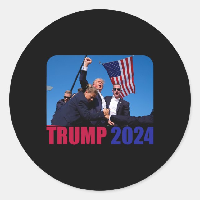 Adesivo Redondo Pensilvânia Rally Shoting Not Today 1 (Frente)