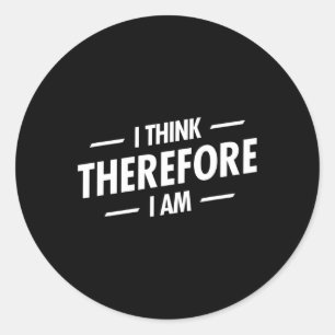 Adesivo Redondo Penso, Por Isso, Que