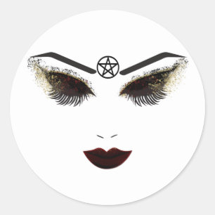 Adesivo Redondo Pentacle Beauty R cílios e maquiagem de lábios esc