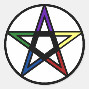 Adesivo Redondo Pentacle elementar