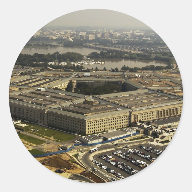 Adesivo Redondo Pentágono (Frente)