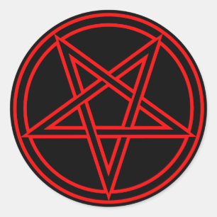 Adesivo Redondo Pentagram