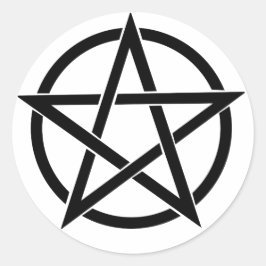 Adesivo redondo Pentátopo