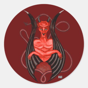 Adesivo Redondo Pentes Anjos Escuros