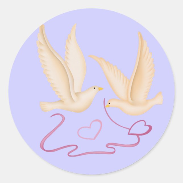 Adesivo Redondo Pentes Brancos Criando Corações (Frente)