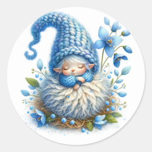 Adesivo Redondo Pentes de fada de Bluebell