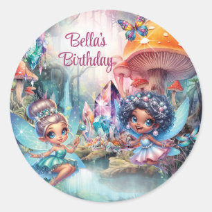 Adesivo Redondo Pentes de fadas mágicas