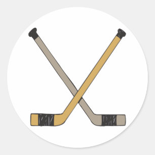 Adesivo Redondo Pentes de hóquei