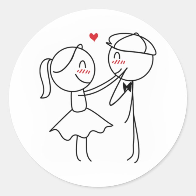 Adesivo Redondo Pepe e Lulu (Frente)