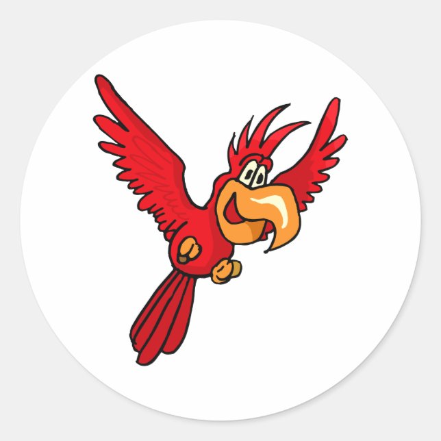 Adesivo Redondo Pepe Parrot (Frente)