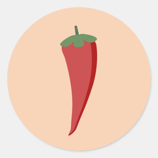 Adesivo Redondo Pepper Chili (Frente)
