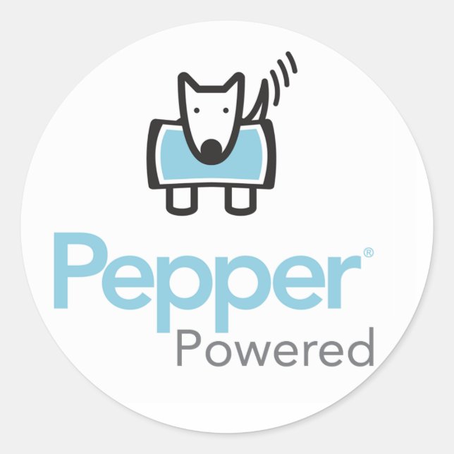 Adesivo Redondo Pepper Powered (Frente)