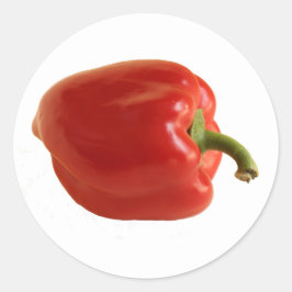 Adesivo Redondo Pepper vermelho brilhante