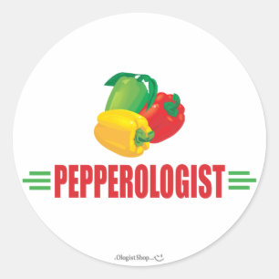 Adesivo Redondo Peppers Engraçados