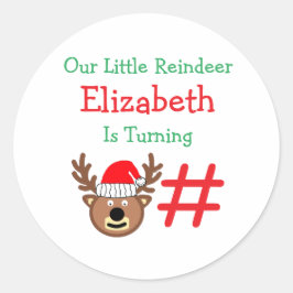 Adesivo Redondo Pequena Aniversário de criança de Rebelde