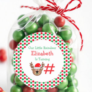 Adesivo Redondo Pequena Aniversário de criança de Rebelde