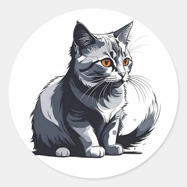 Adesivo Redondo Pequena e Bonita Kity (Frente)