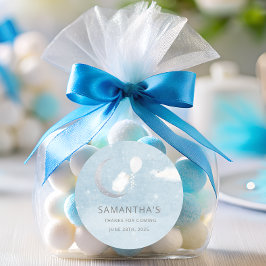 Adesivo Redondo Pequena Lâmpada com Vinheta redonda Clássica Balão