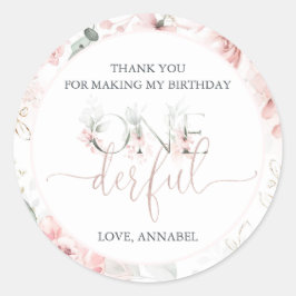 Adesivo Redondo Pequena Miss Onelinda Round Sticker