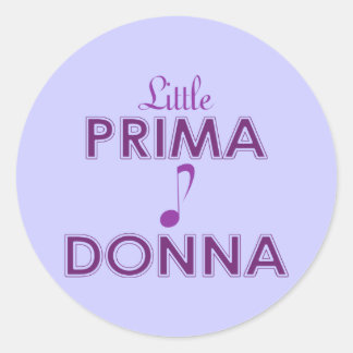 Adesivo Redondo Pequena Prima Donna Stickers
