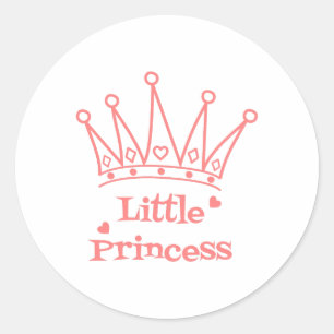 Adesivo Redondo Pequena Princesa Sticker - Um Toque Real