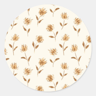 Adesivo Redondo Pequena Rainha de Budding Annes - padrão do núcleo