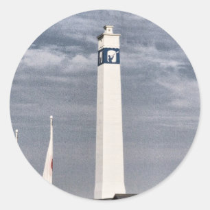 Adesivo Redondo Pequena Torre Joe na Trilha NY