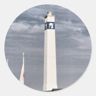 Adesivo Redondo Pequena Torre Joe na Trilha NY