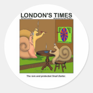 Adesivo Redondo Pequenas Camisetas Engraçadas de Cartoons