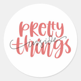 Adesivo Redondo Pequenas empresas Transporte Bonito de coisas Dent