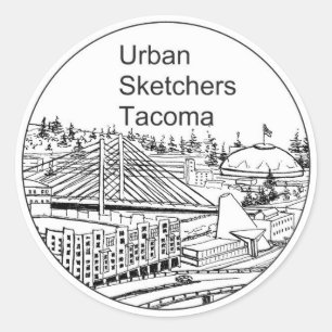 Adesivo redondo pequeno