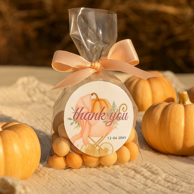 Adesivo Redondo Pequeno Arco Rosa-Rosa Graças Chá de fraldas (Criador carregado)