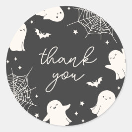 Adesivo Redondo Pequeno Boo Obrigado Sticker
