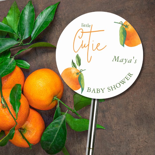 Adesivo Redondo Pequeno Chá de fraldas Cutil Personalizado (Criador carregado)