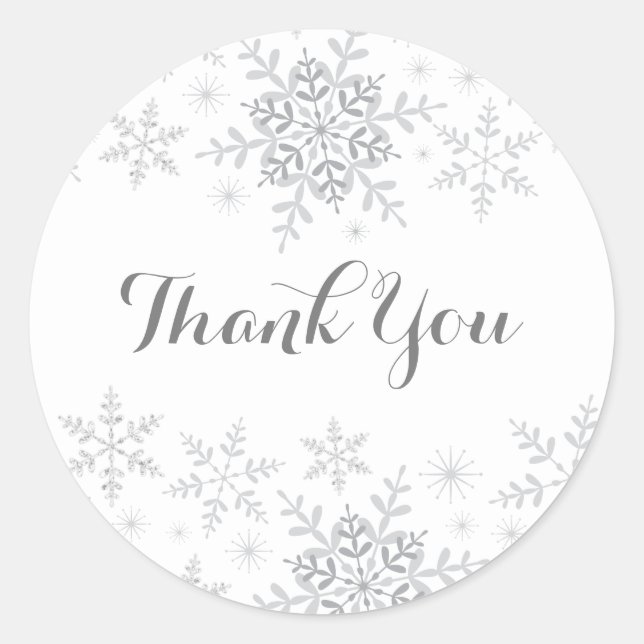 Adesivo Redondo Pequeno Chá de fraldas de Lama de Neve (Frente)