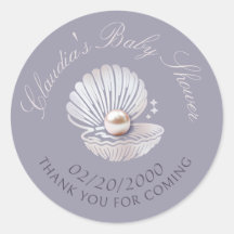 Pequeno Chá de fraldas de pérolas