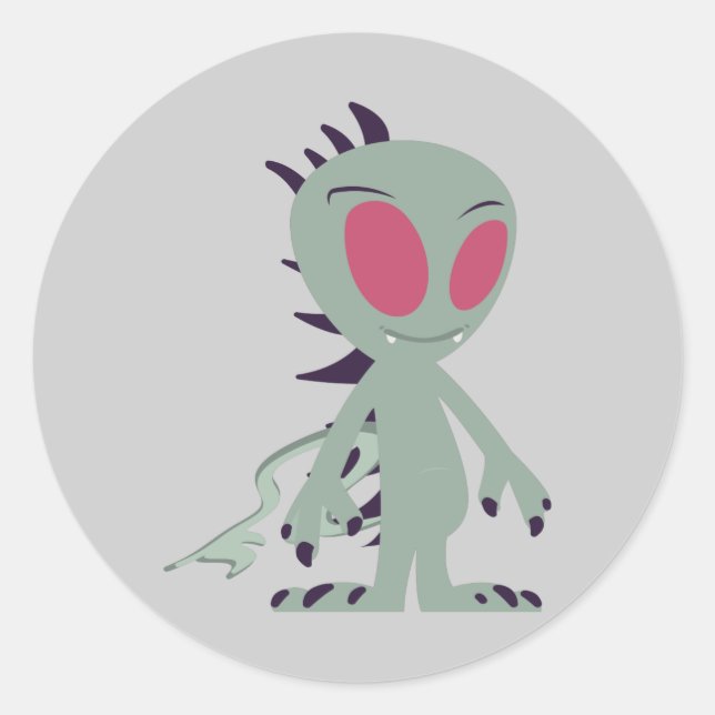 Adesivo Redondo Pequeno Chupacabra (Frente)