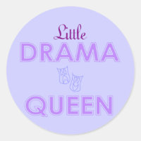 Pequeno Drama Rainha Stickers