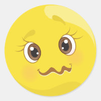 Pequeno e Estranho Emoji Face Stickers