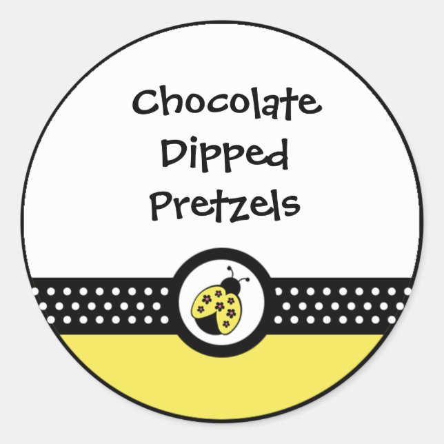 Adesivo Redondo Pequeno Festa de aniversário Ladybugs Sticker (Frente)