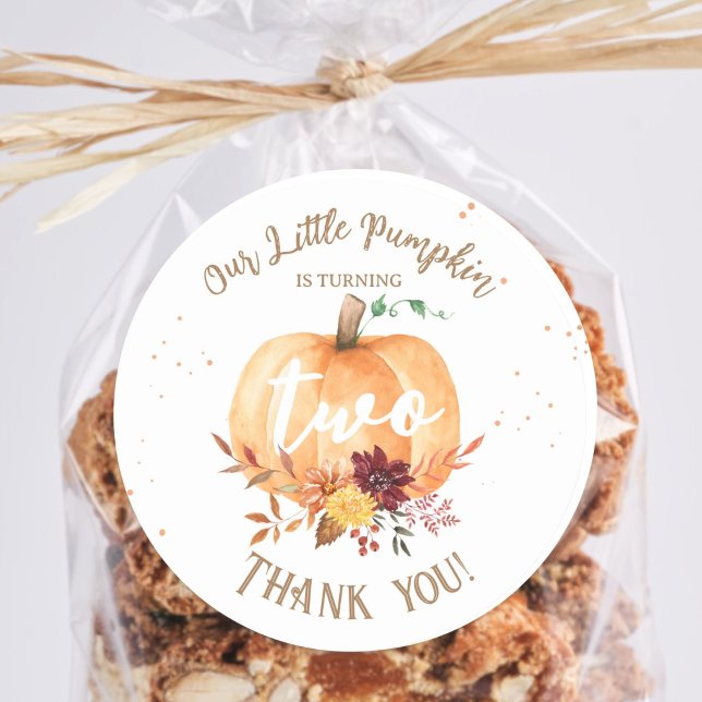 Adesivo Redondo Pequeno Gênero da Bomba segundo aniversário Neutro (Criador carregado)