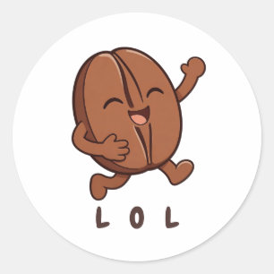 Adesivo Redondo Pequeno Kaka – Movido a Café