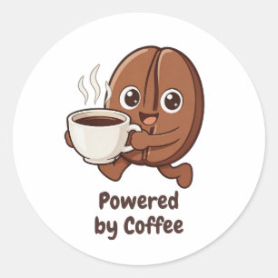 Adesivo Redondo Pequeno Kaka – Movido a Café