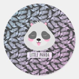 Adesivo Redondo Pequeno panda