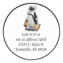 Pequeno Pinguim Vestindo Hockey Gear
